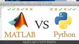 Matlab vs python Python or Matlab which is better MATLAB TUTORIAL