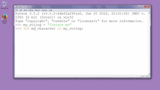 How to iterate string charcter by character in Python - Example with in operator
