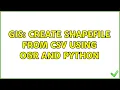 GIS Create ShapeFile from CSV Using OGR and Python