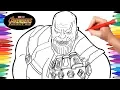 Avengers Infinity War Thanos Drawing and Coloring Thanos Marvel Avengers Coloring Pages