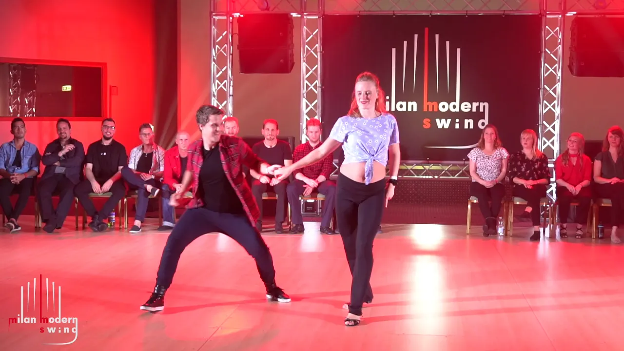 Milan Modern Swing 2019 Advanced All Stars J&J Tom Elbin Bendheim and Louise Johansen