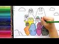 Download Lagu DRAW BARBAPAPA , One Big Happy Family , Drawings barbapapà en français babapapa