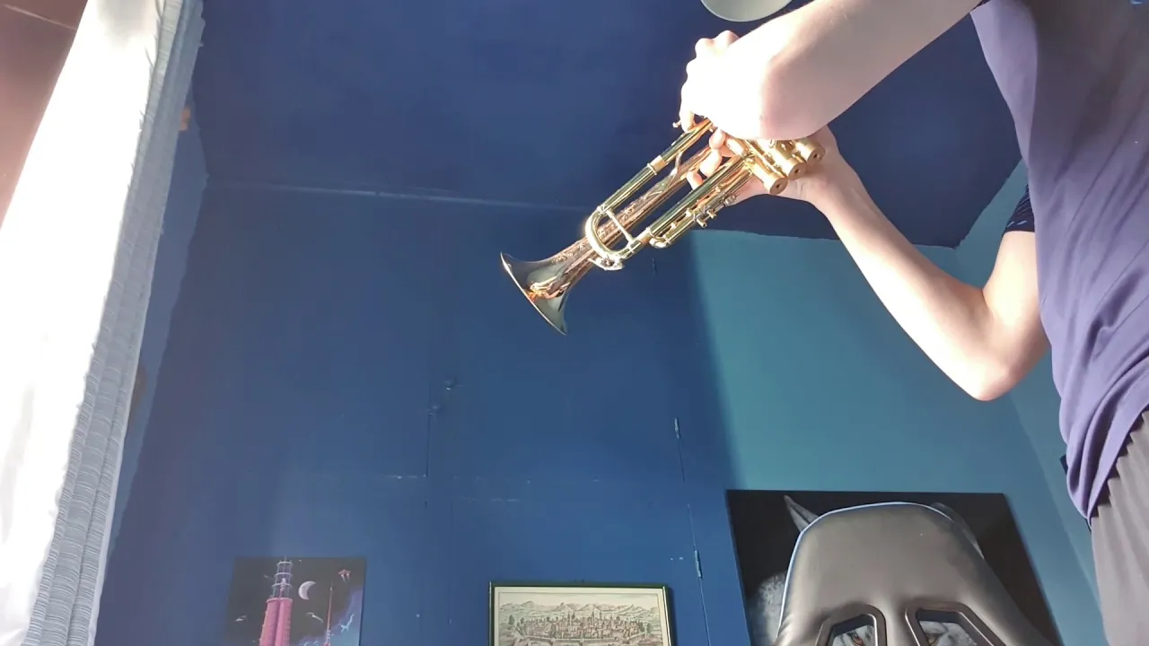 Star Wars the force theme on trumpet Star Wars the force theme on trumpet