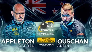 APPLETON vs OUSCHAN 2024 Yalin WPA Men s World 8-Ball Championship