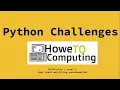 Python challenges level 2 challenge 8