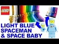 Lego Light Blue Classic Spaceman and Space Baby - adding them to my displays