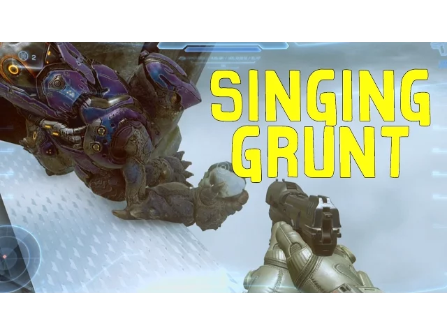 Halo 5: Guardians - Singing Grunt Easter Egg! (Location &amp; Hidden skull)