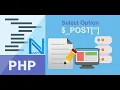 HTML select option - post in php