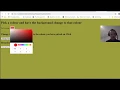 Challenge Change the background color using a color picker Using CSS and Javascript