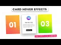 Card Hover Effects Using Pure CSS CSS Card Hover Effects
