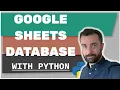 Google Sheets Database with Python Web Scraping