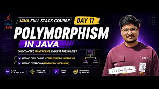 Day 11 Java Polymorphism Explained with Real-Life Examples Method Overloading Overriding