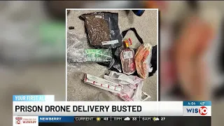 LOOK Drone delivery of weed steak crab legs busted at SC prison