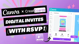Canva Digital Invitation Tutorial Yes with RSVP CreatEcards App