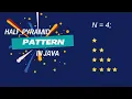 Half Pyramid Pattern in Java