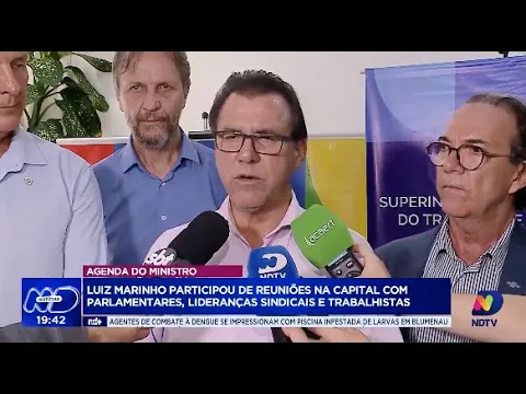 Ministros do Trabalho e Relações Internacionais em reuniões estratégicas em Florianópolis