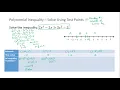 S17 Polynomial Inequalities - Solve Using Test Points Example 2
