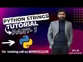python strings part 1 in Hindi By Shiv Sir Scode network institute