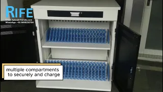 Premium Device Charging Cart Slide-Out Trays Extra Storage USB-C Charging India