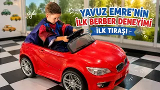 Yavuz Emre ilk saç tıraşını oldu.Berbere gittik.Bebeklik saçlara elveda dedik❤️