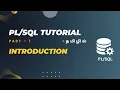 Part-1 Introduction to PLSQL In Tamil Tutorial In Tamil CSE Learner