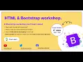 HTML Bootstrap workshop