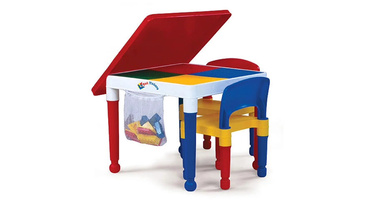 KIDS ACTIVITY TABLE 5 in 1 / LEGO TOYS / REVIEW