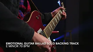 Download Emotional Guitar Ballad Solo Backing Track in E Minor MP3