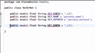 Android Application Development Tutorial 112 Setting up SQLite Database Variables