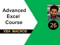 Advanced excel vba tutorial 26 While Wend Loop
