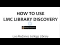 How to Use LMC Library Discovery 2026 update