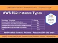 AWS EC2 Instance Types Tutorial - Compute Services for AWS Solution Architect Associate exam