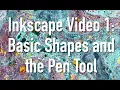 Inkscape 1 Basic Shapes and the Pen Tool