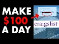 How to Make 100 Per Day Online On CRAIGSLIST In 2021