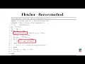 Fletcher-Reeves method