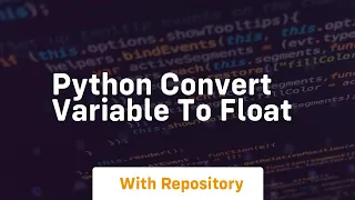 python convert variable to float