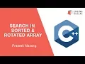Binary Search 05 - Search an element in rotated sorted array