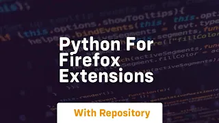 python for firefox extensions