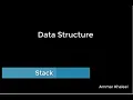 STACK Overview PUSH POP and PEEK Data Structure English Slide