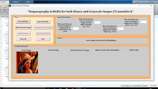 Alpha Channel Image Steganography MATLAB Source code