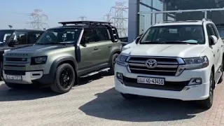 Real shots of 2021 Toyota Land Cruiser and Land Rover Defender arrived, compare which one to choose