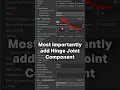 Physics based door in unity Hinge Joint