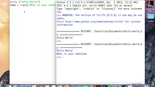 Learn to code Python - Lesson 1