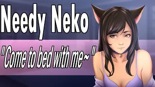 Needy Neko Girlfriend Cuddles you to Sleep [ASMR Roleplay] [Kisses] [Sleep-Aid] [Comfort]