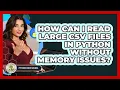 How Can I Read Large CSV Files In Python Without Memory Issues - Python Code School