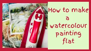 How to make a watercolour painting flat