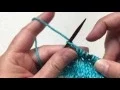 How to knit KYOK or k1 yo k1 into the same stitch