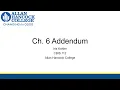 CBIS 112 Chapter 6 Addendum
