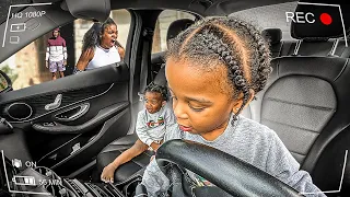 Twins Go For “Joy Ride” Prank On Mommy!