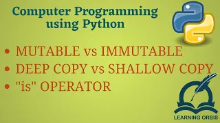 Python Programming Basics to Advanced Mutable and Immutable Data Types